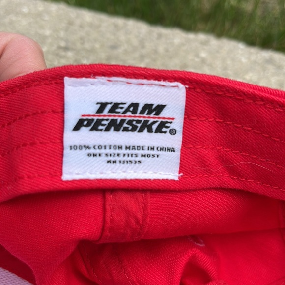 TEAM PENSKE Red Nascar Adjustable Racing Hat Cap - Picture 6 of 6